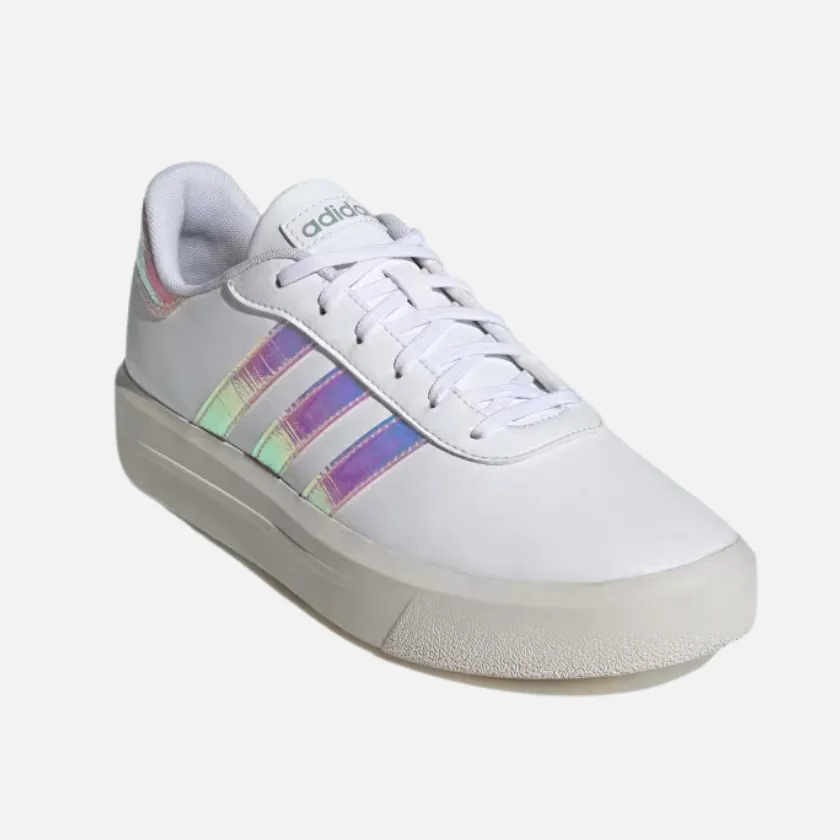 Adidas Court Platform Women's Shoes -Cloud White/Almost Pink/Crystal White