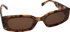 AJ Morgan Brown Rectangle Sunglasses In Tortoiseshell One Size