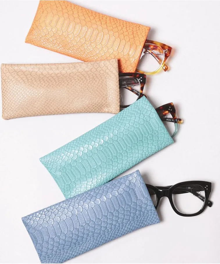 Alligator Glasses Pouch - Mint