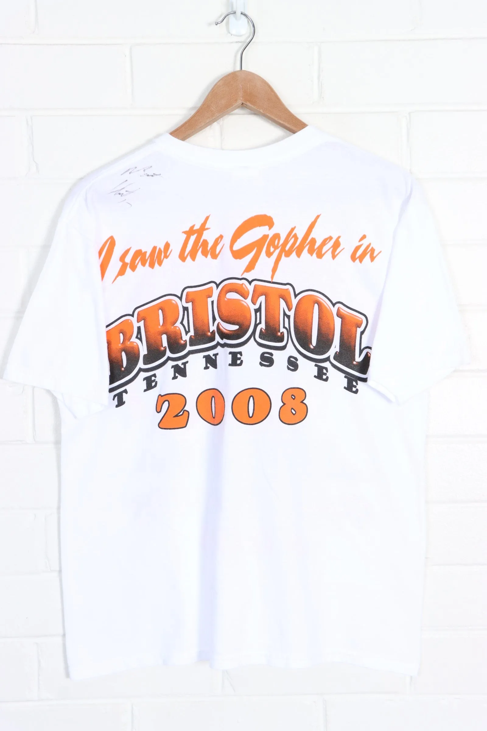 Autographed Gopher in Bristol Tennessee T-Shirt (S)