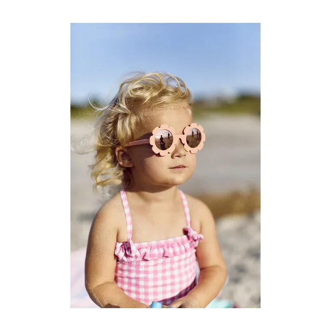 Babiators Polarized Flower Sunglasses - Peachy Keen / Rose Gold Mirrored Lenses