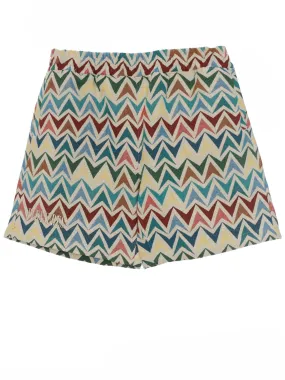 Basket Woven Relaxed Fit Shorts