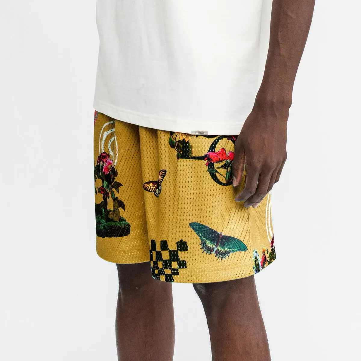 BLOOM MESH SHORTS YELLOW