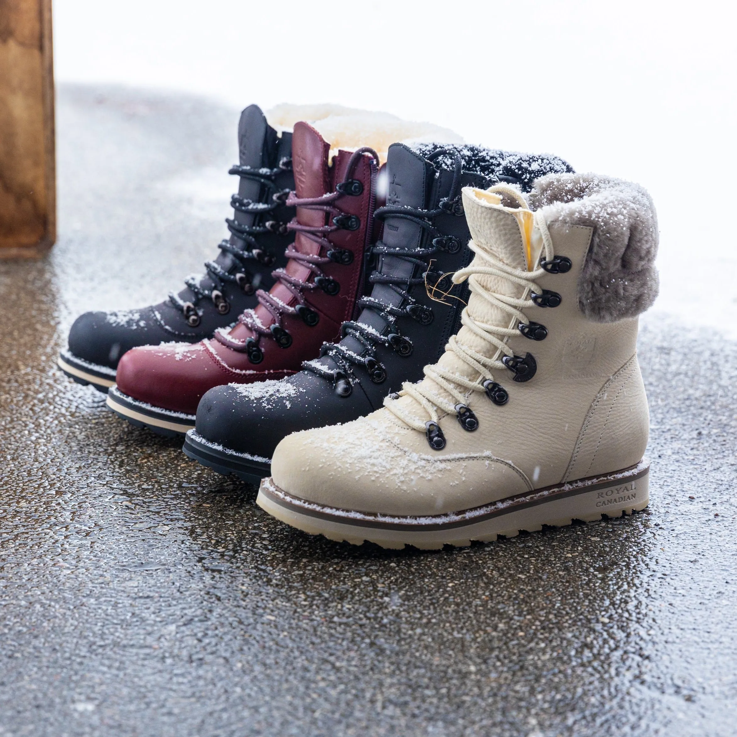 CAMBRIDGE | Women's Winter Boot Pale Ale White