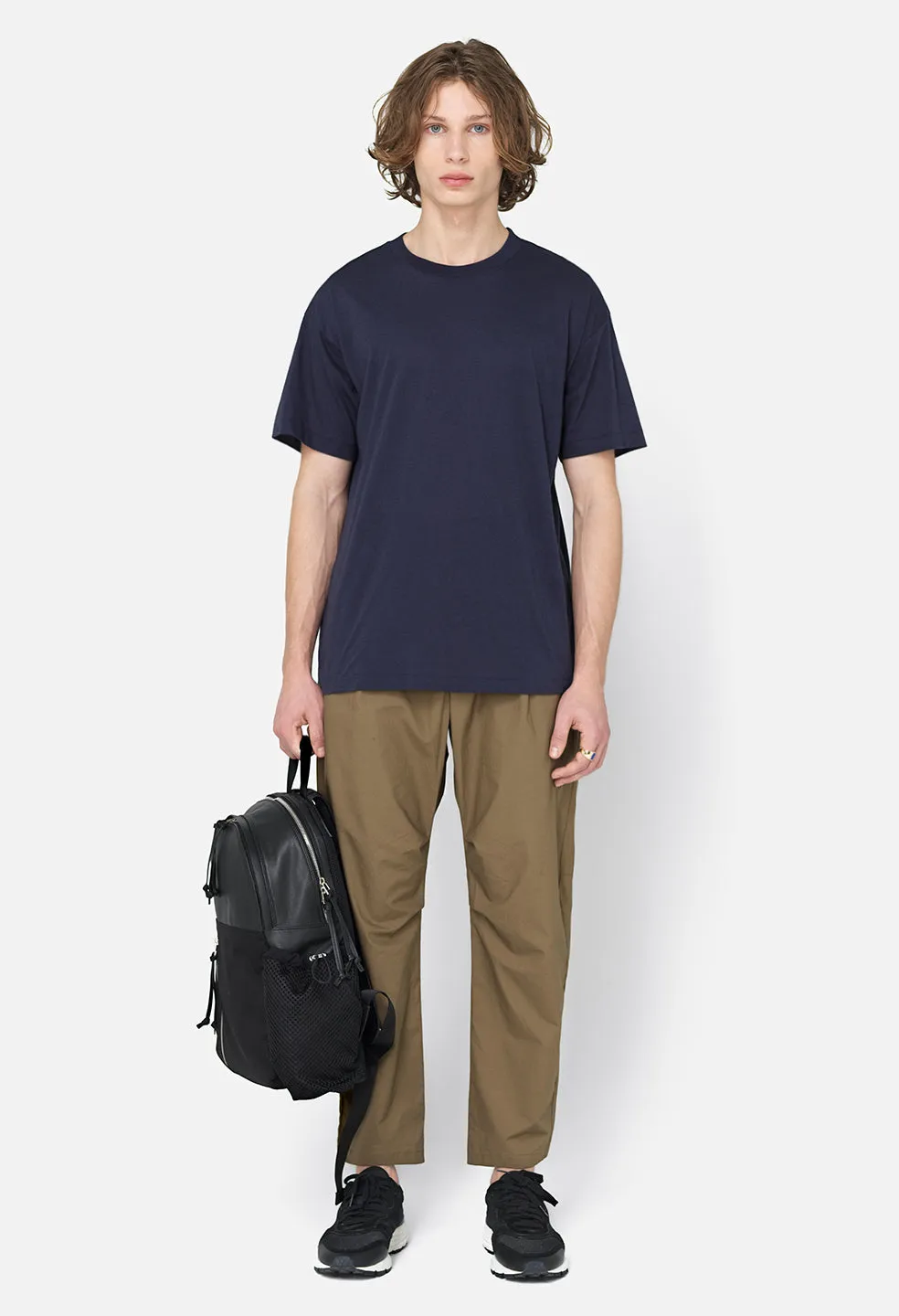 Cotton Cashmere Crew / Navy