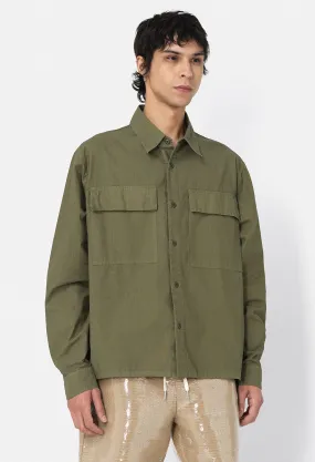 Cotton Himalayan Work Shirt / Juniper