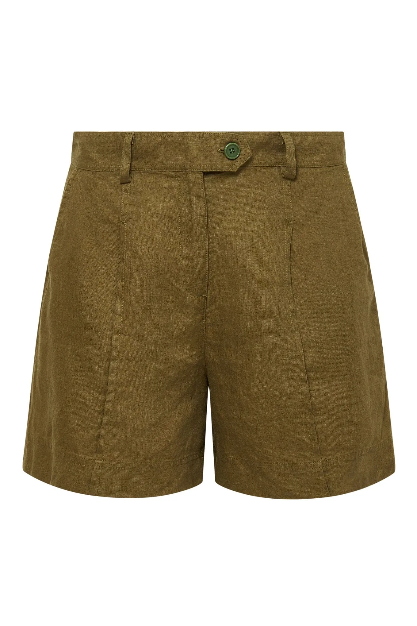 Emmie Women's Linen Shorts | Khaki