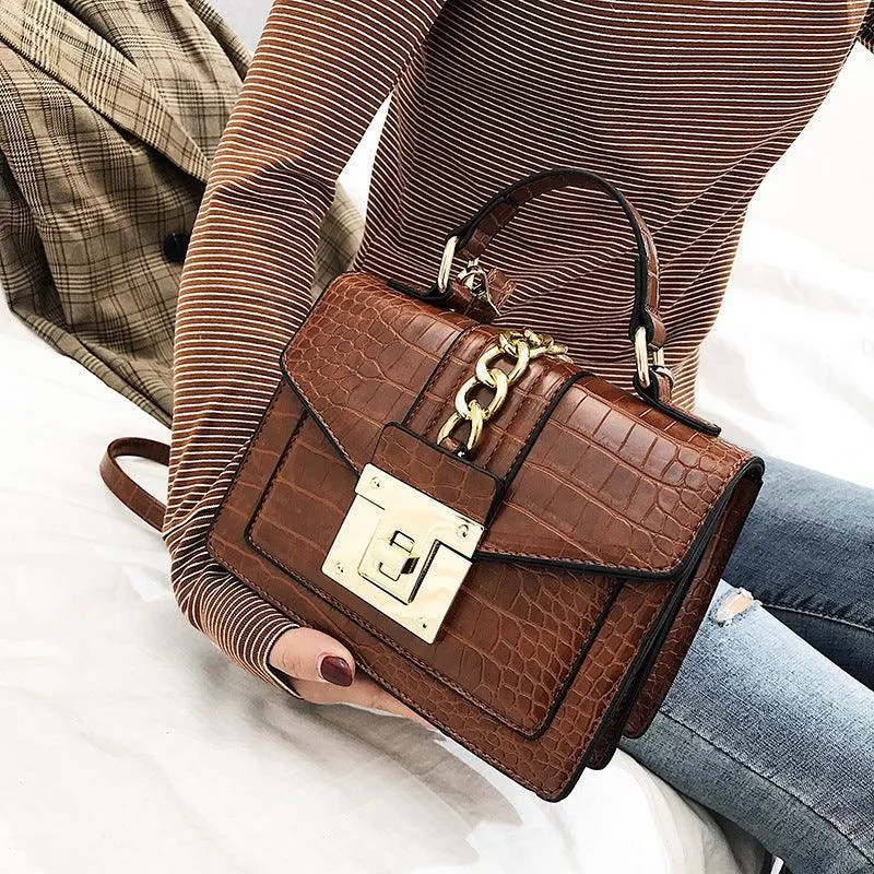 Flap Leather Handbag