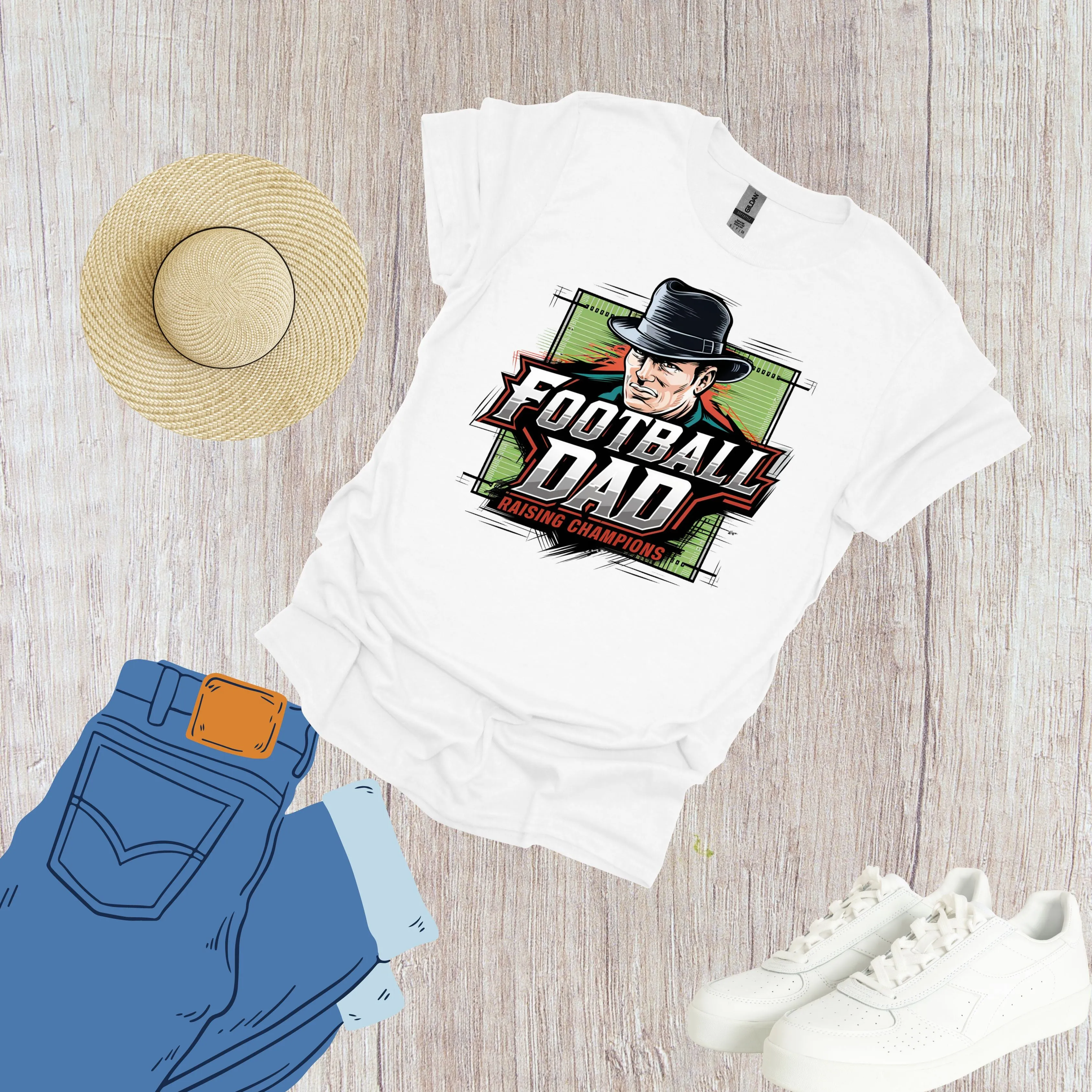 Football Dad Shirt Raising Champions Daily