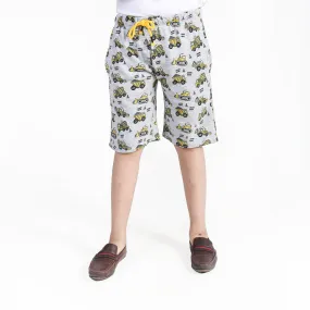 Grey Crain Printed Shorts