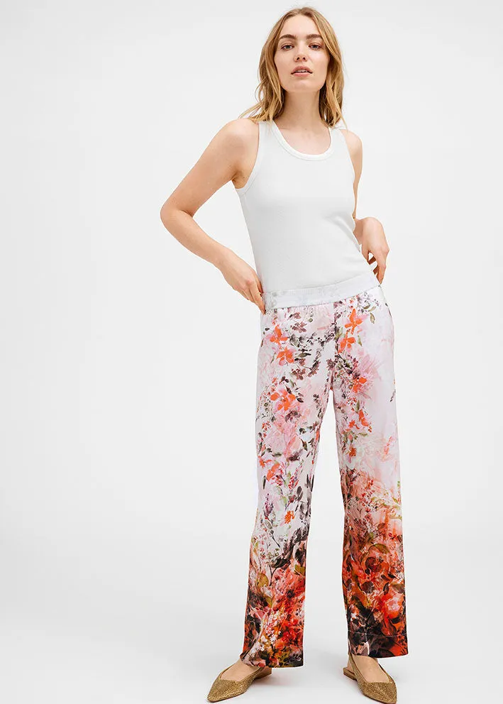 Gustav Bay wide leg pants 49004-82285 Bukser - Faded Flower Print