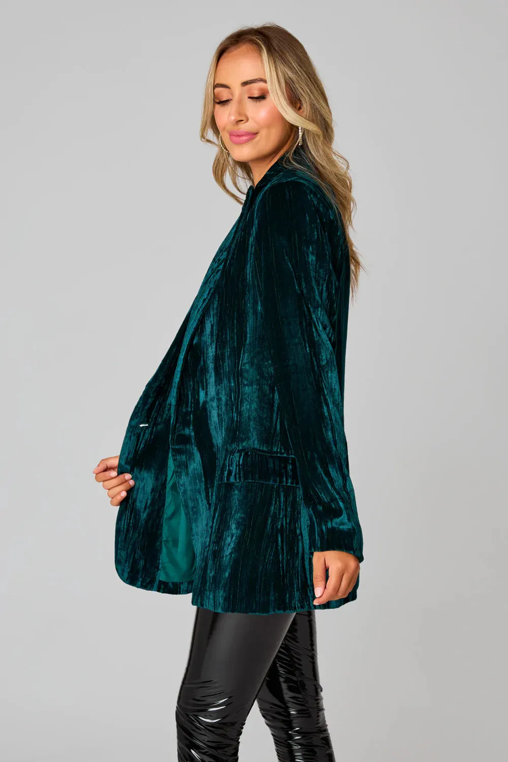 Heff Crushed Velvet Blazer