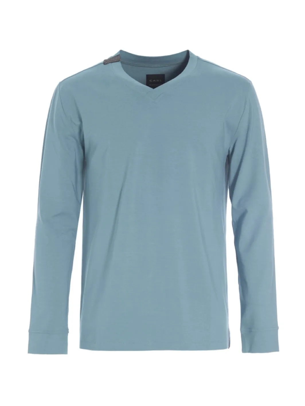 Herren T-Shirt V-NECK LONG SLEEVES 1021C hellblau