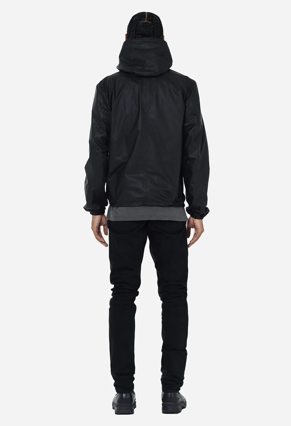 Leather Adapt Anorak / Black