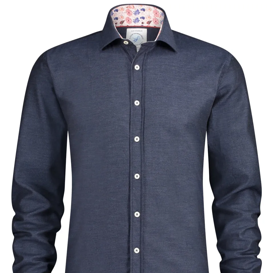 Long Sleeve Sports Shirt - Dark Blue