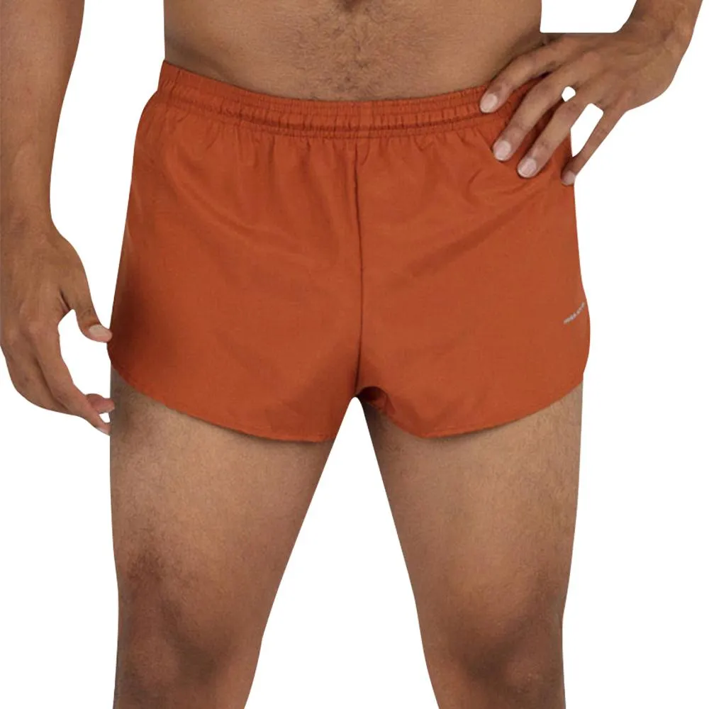 Men's 1" Elite Split Shorts- Burnt Orange