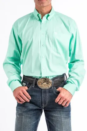 Men's Cinch Solid Mint Green Shirt