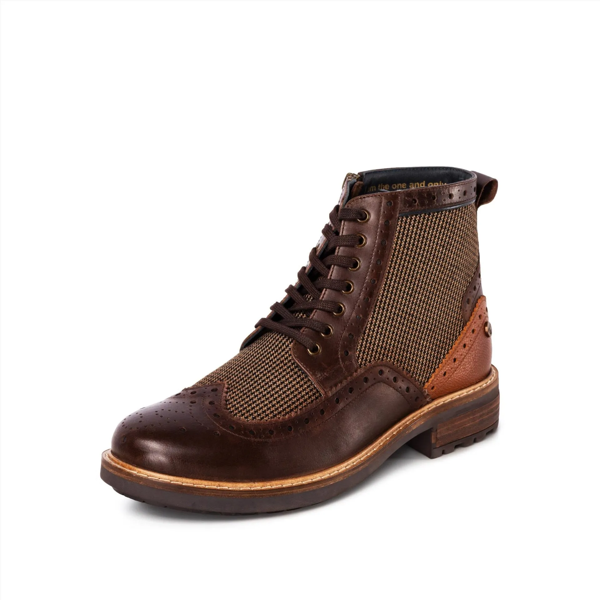 MENS SHERWOOD BROWN TWILL BOOT