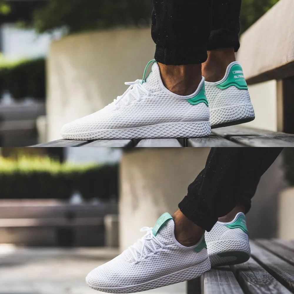 Pharrell Williams x adidas Tennis HU White-Green Glow