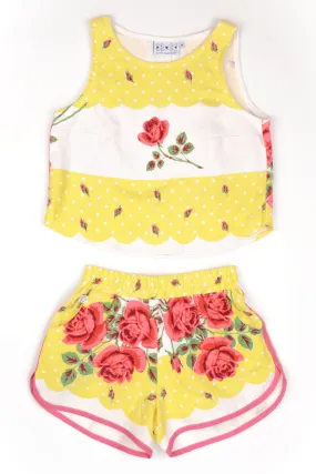 Pink Linen Rose Summer Set (M)