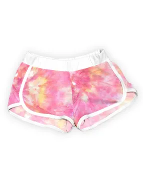 Pink Tie-Dye Shorts