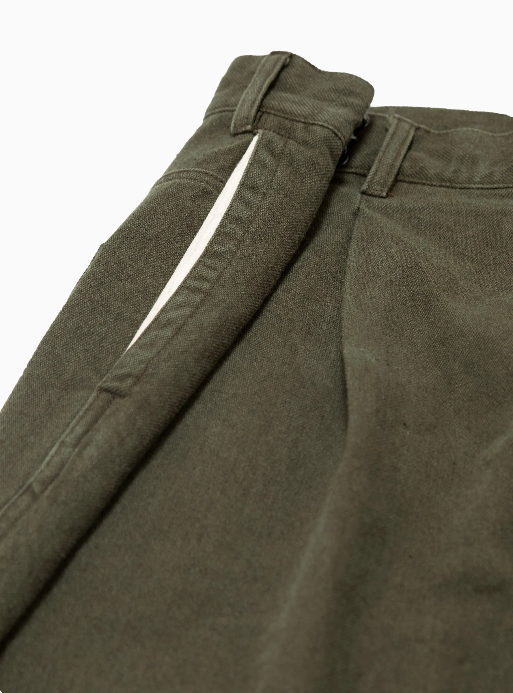 Pleated Hook Pant Olive