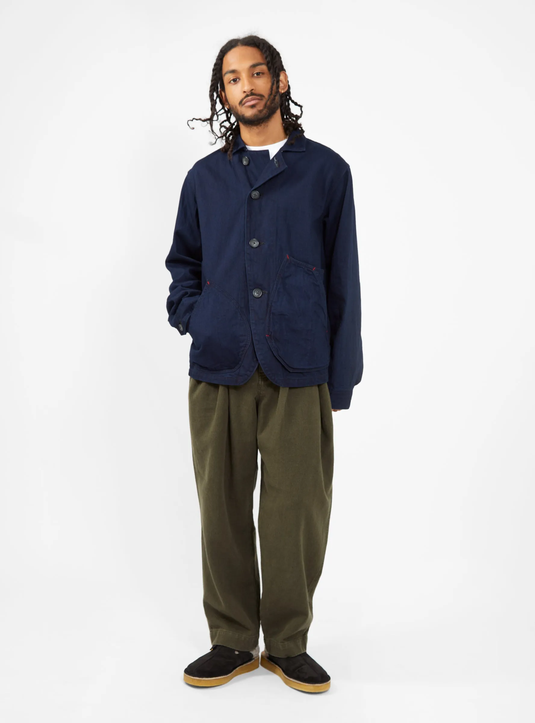 Pleated Hook Pant Olive