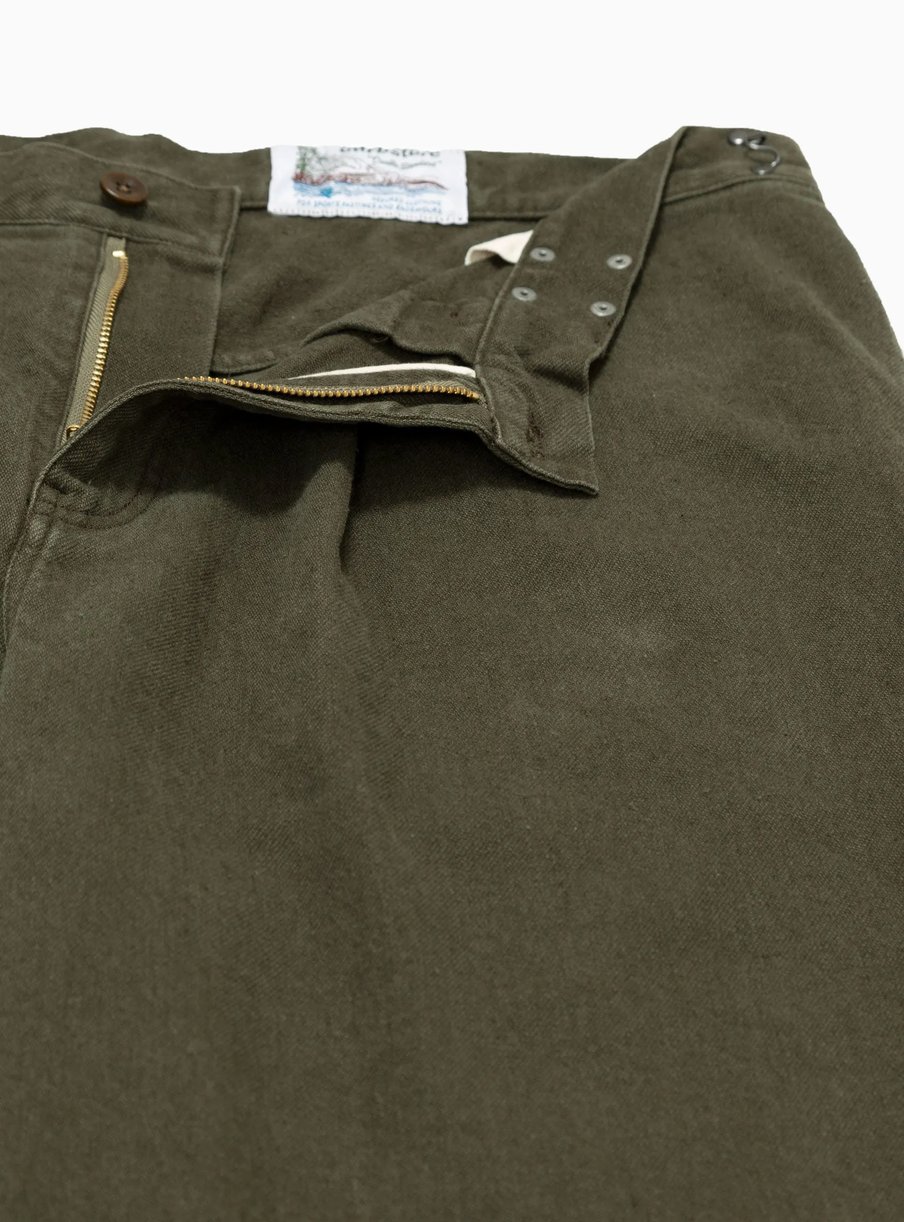 Pleated Hook Pant Olive