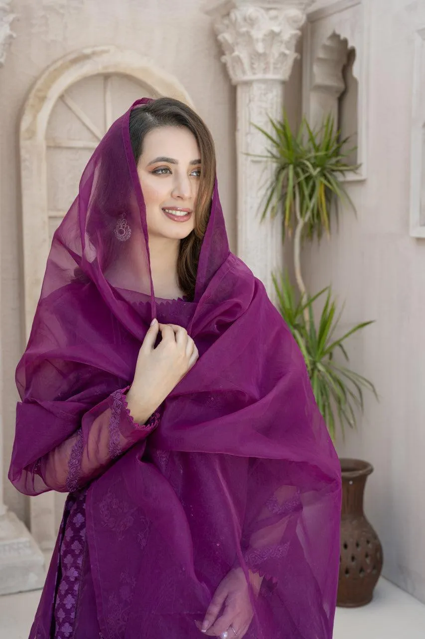 PLUM (Shirt Dupatta)