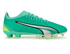 PUMA Men's Ultra Match FG/AG Pepper Mint/Yellow