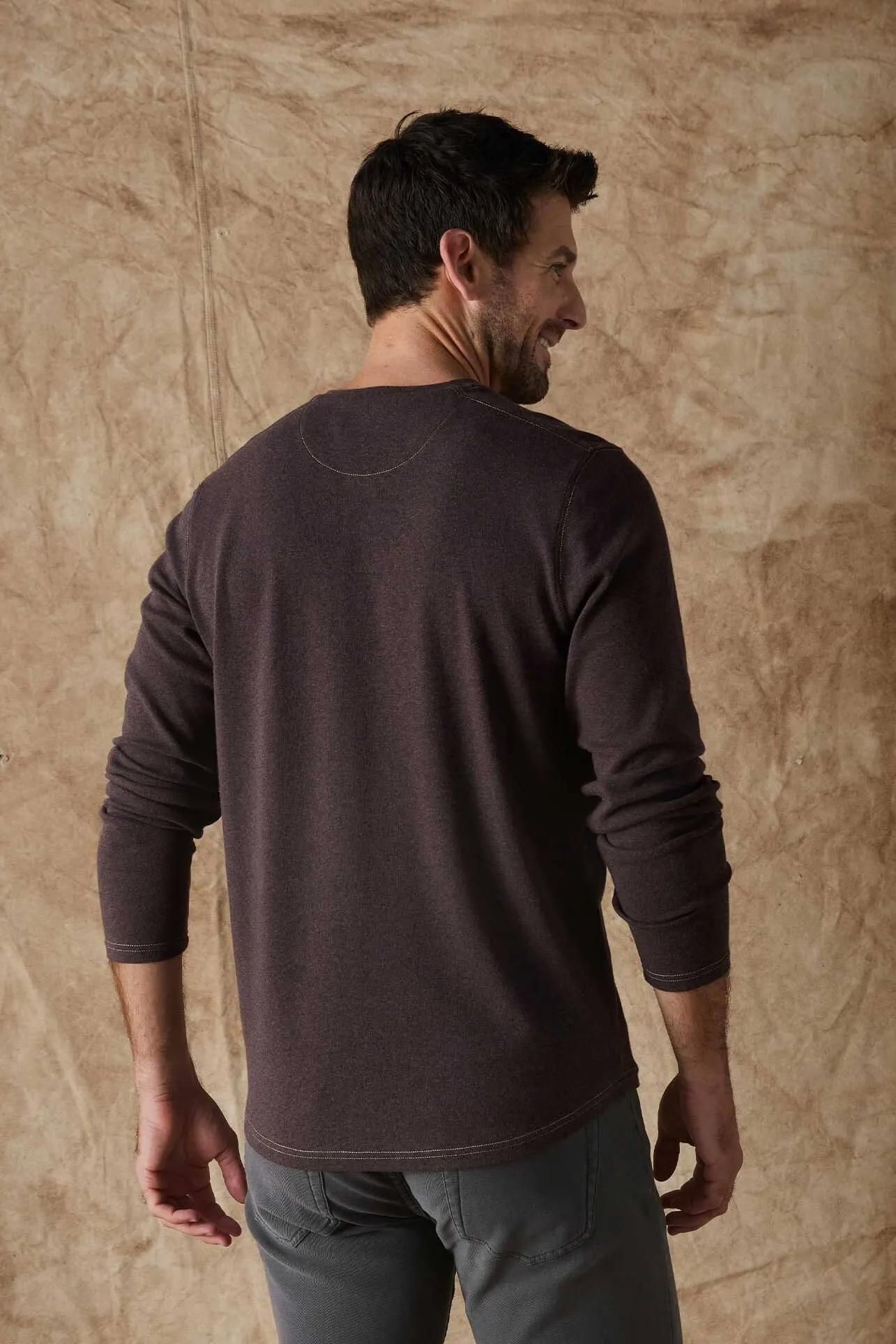 Puremeso Two Button Henley