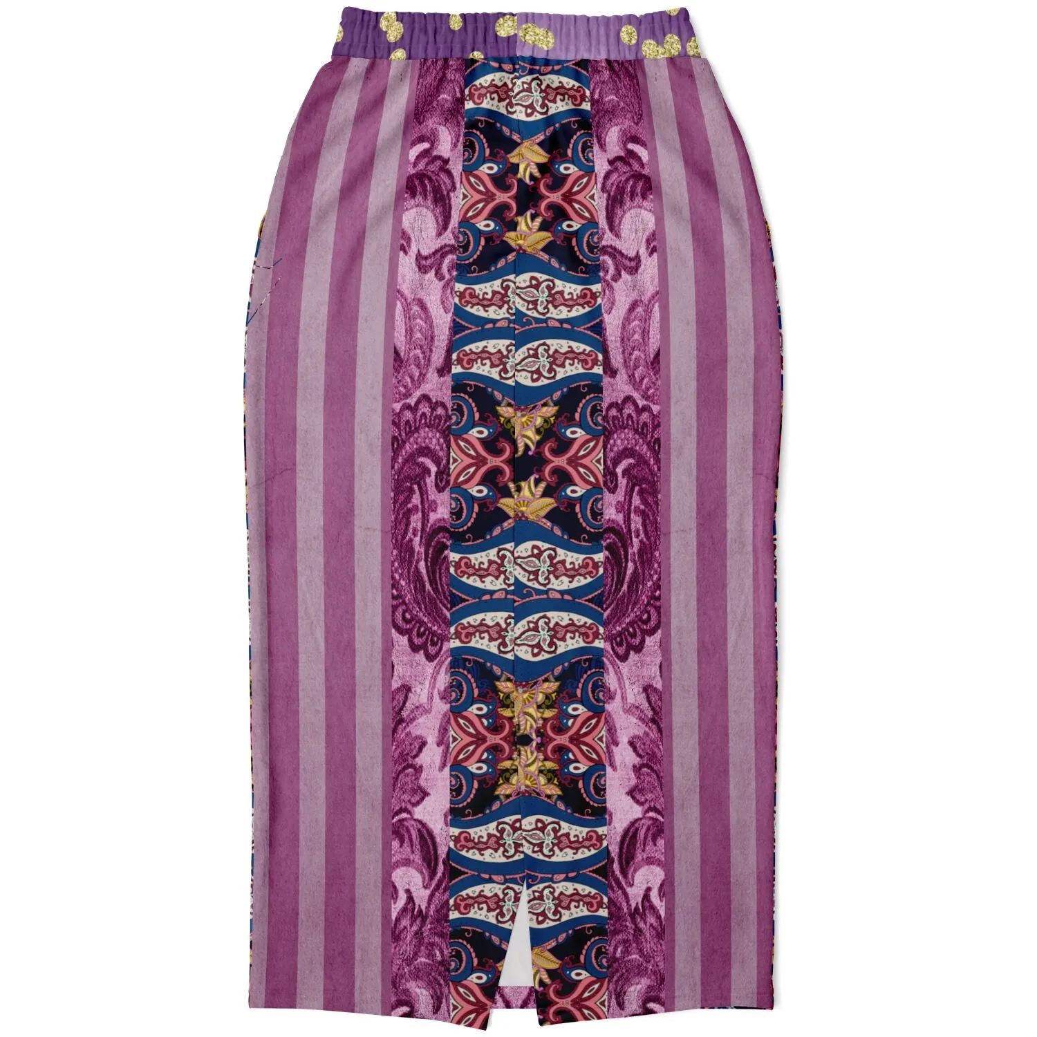 Purple Jamboree Eco-Poly Long Pocket Skirt