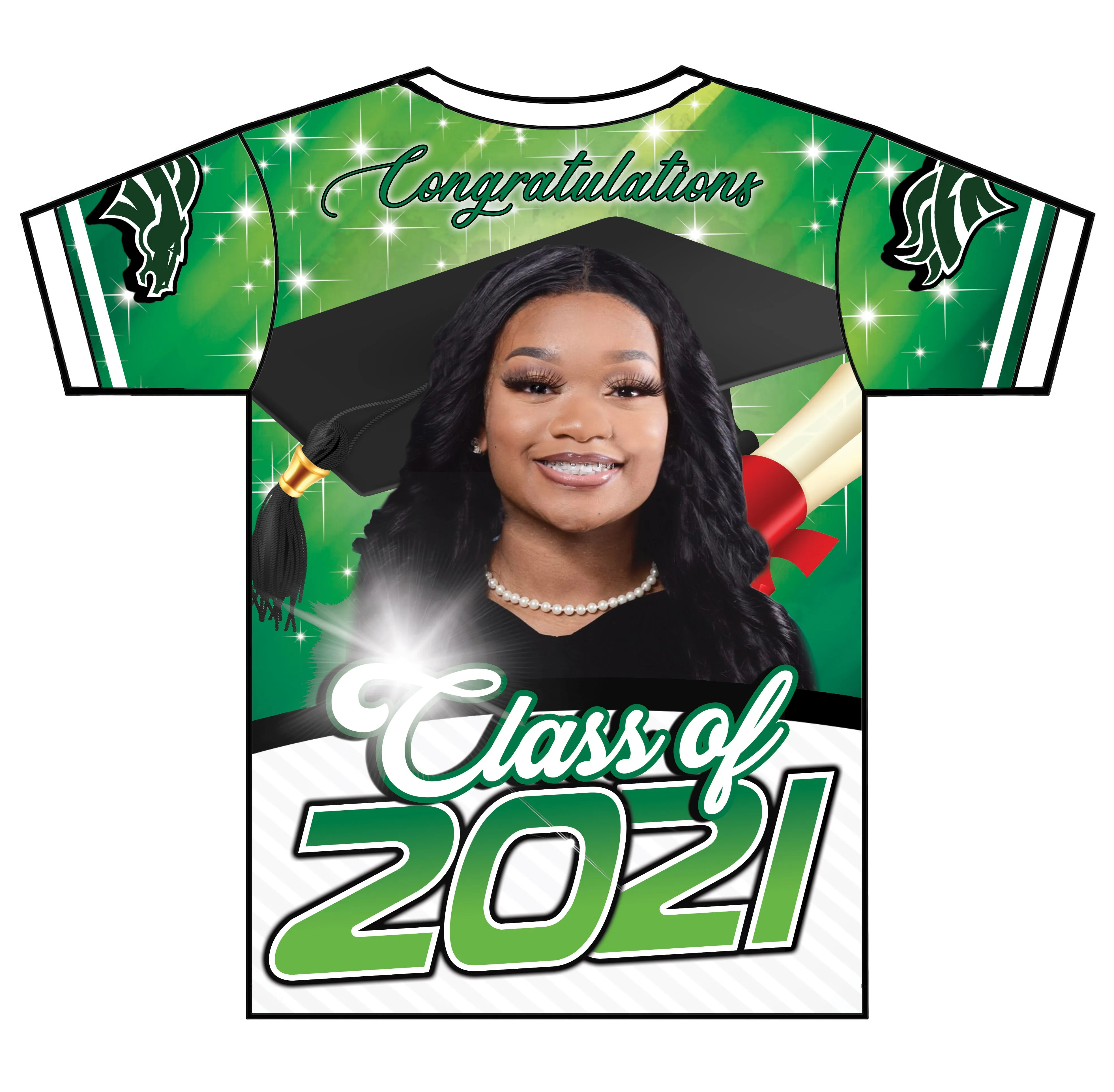 "Or'Layshia" Custom Designed Graduation 3D shirt