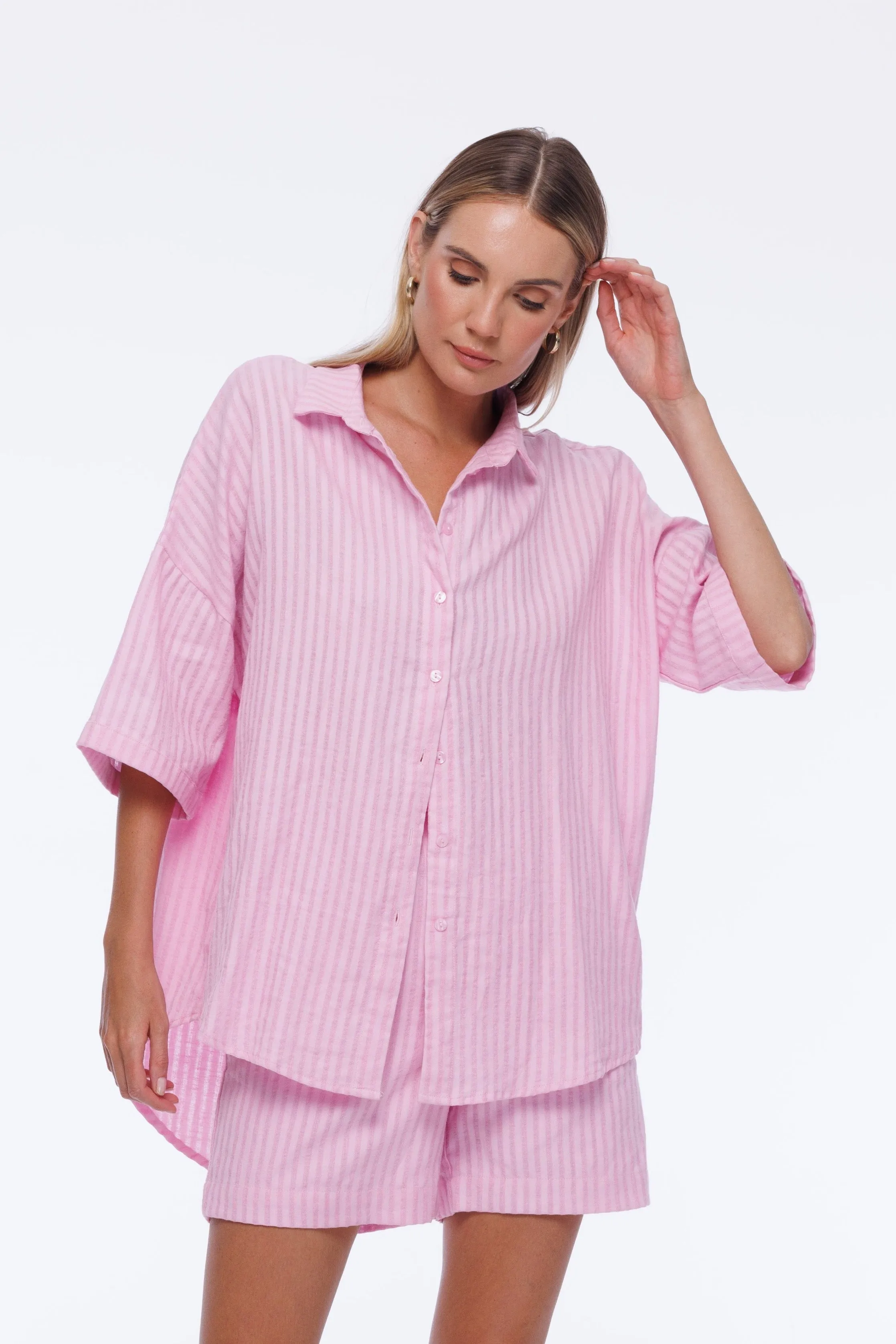 Santiago Shirt - Daisy Pink