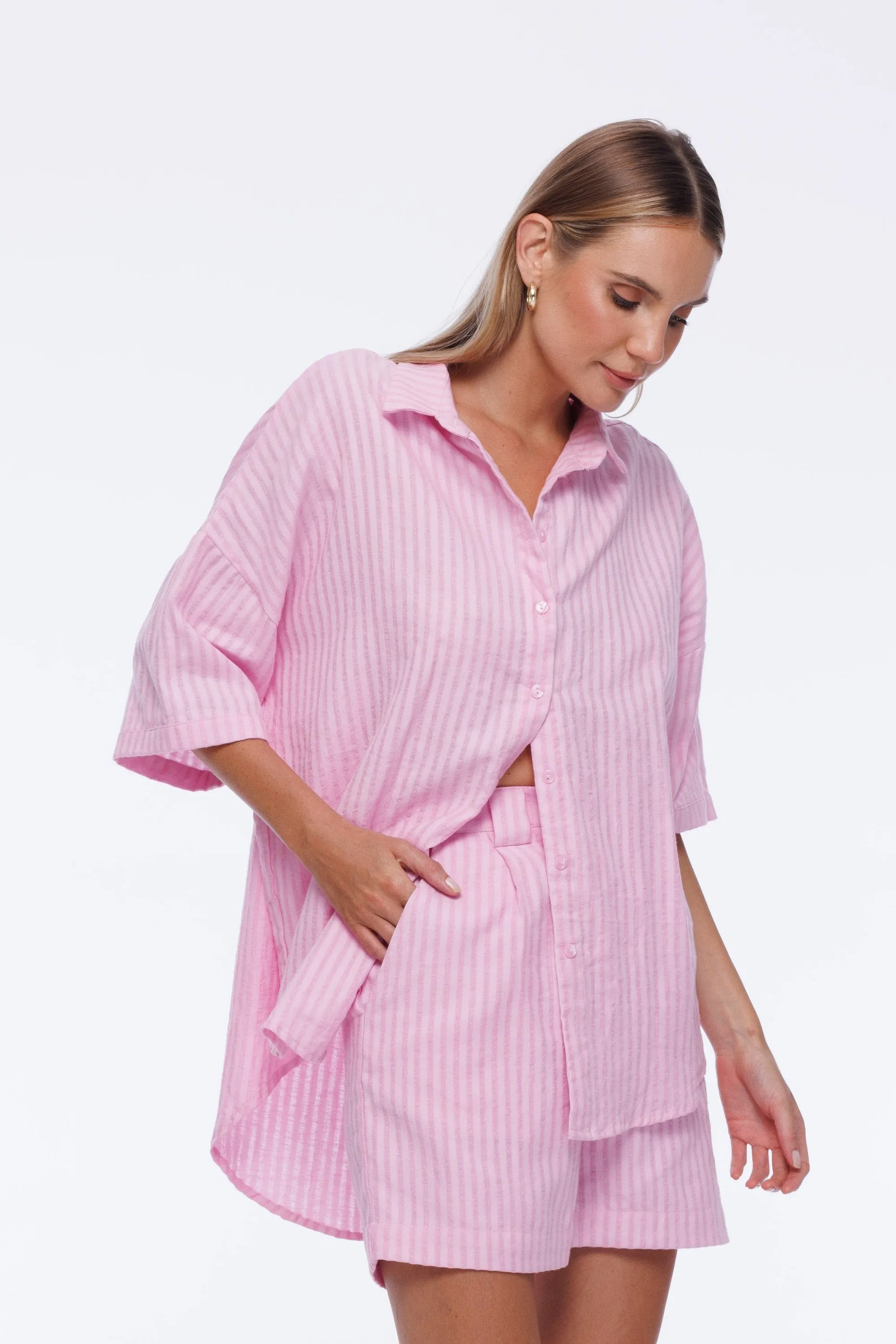 Santiago Shirt - Daisy Pink