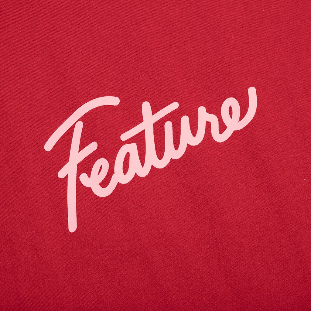 Script Tee - Savvy Red