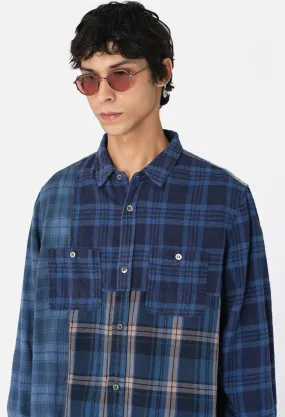 Silverado Paneled Plaid / Blue X Black