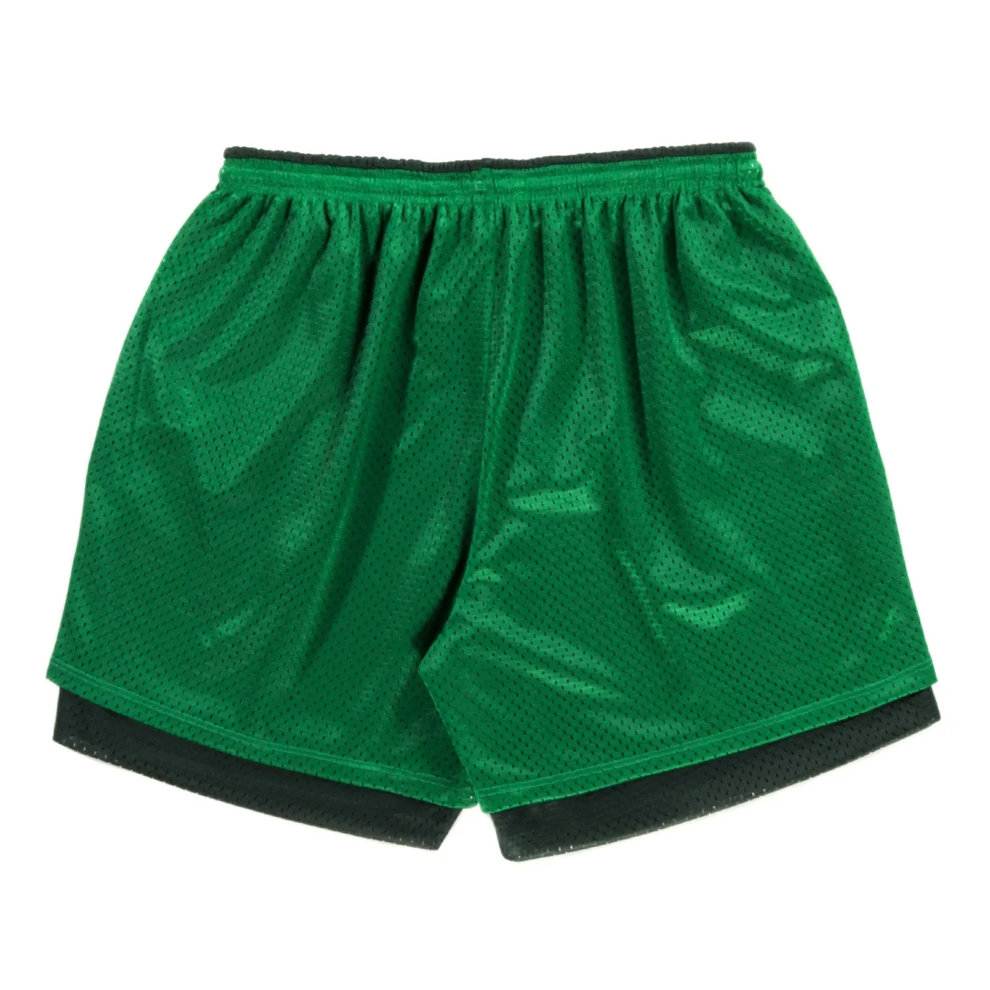 S.K. MANOR HILL REVERSIBLE MESH BALL SHORT KELLY GREEN / FOREST GREEN