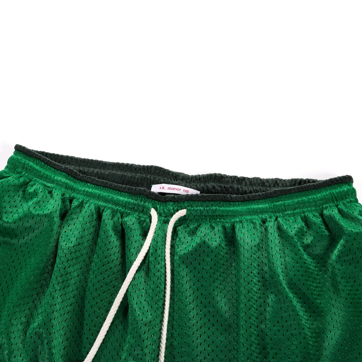 S.K. MANOR HILL REVERSIBLE MESH BALL SHORT KELLY GREEN / FOREST GREEN