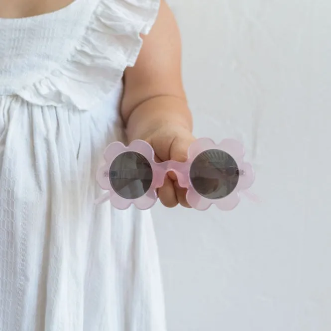 Soft Pink Flower Sunglasses