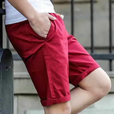 Summer Bermuda Shorts - Red