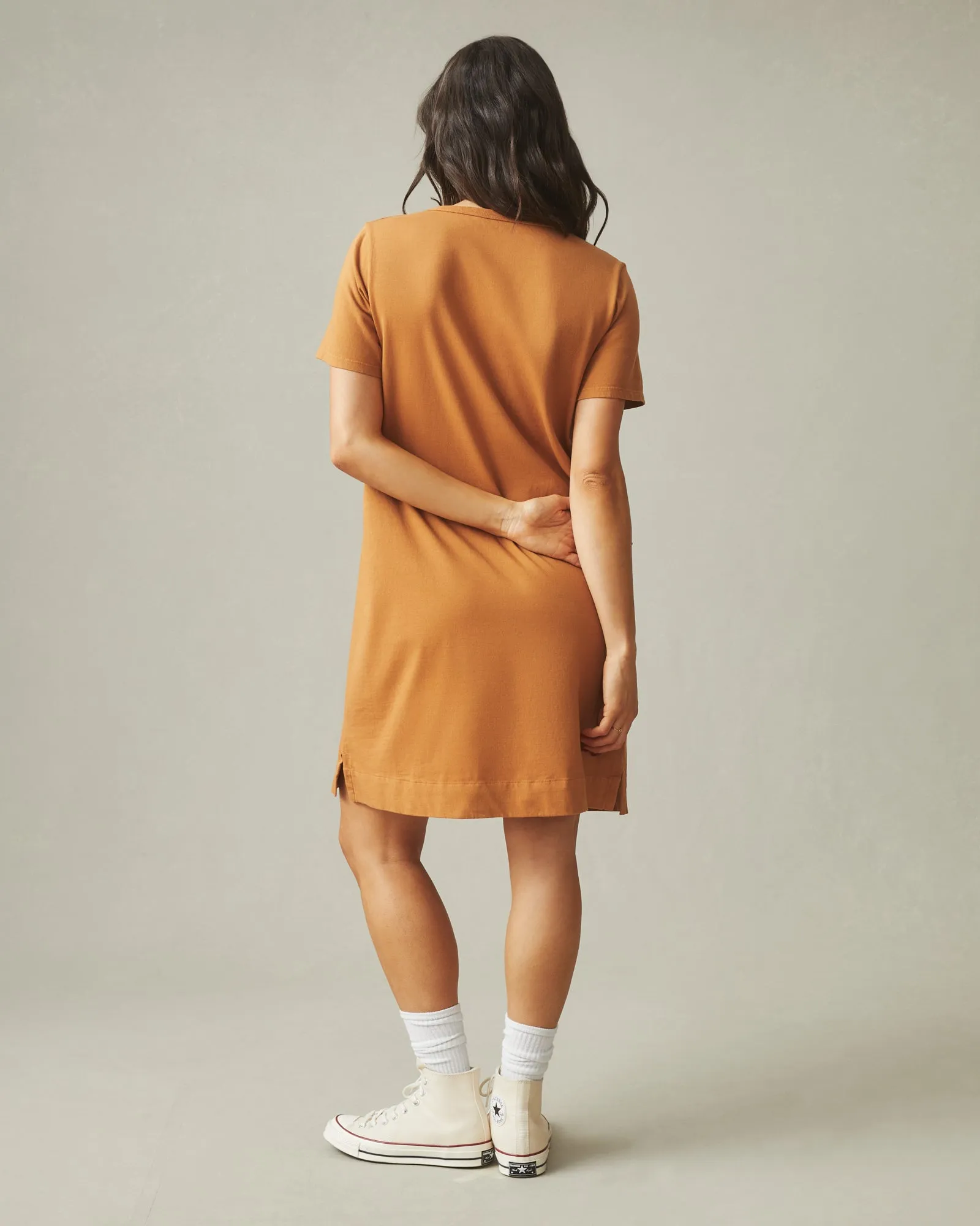 T-Shirt Dress - Cashew