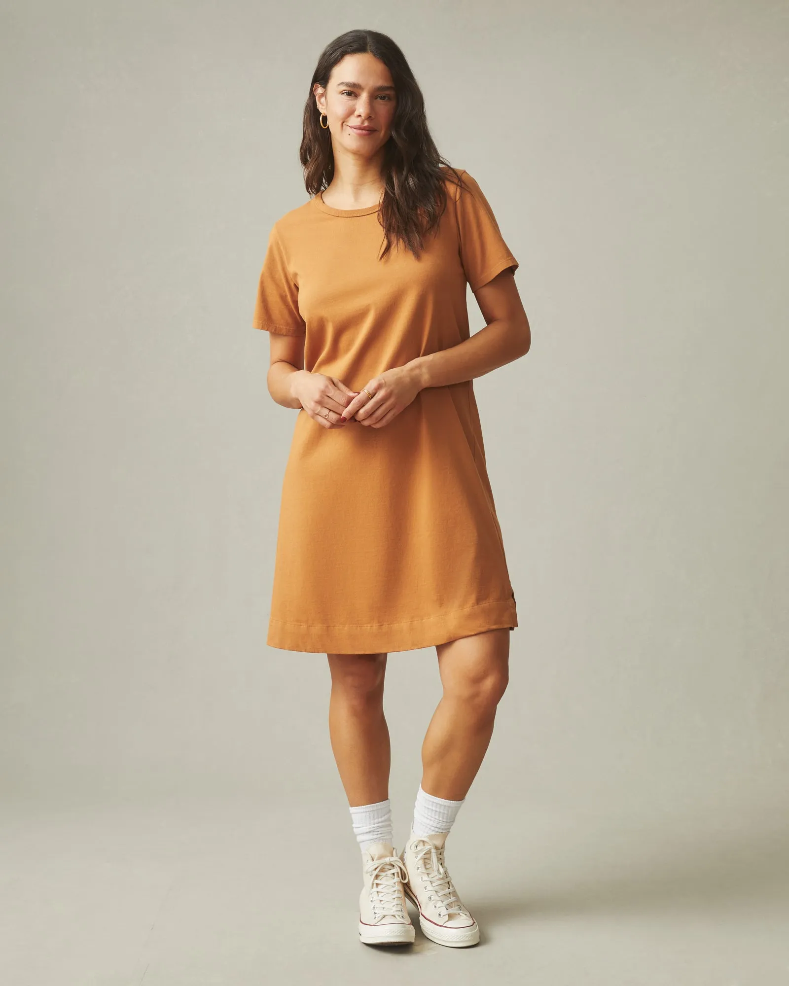 T-Shirt Dress - Cashew