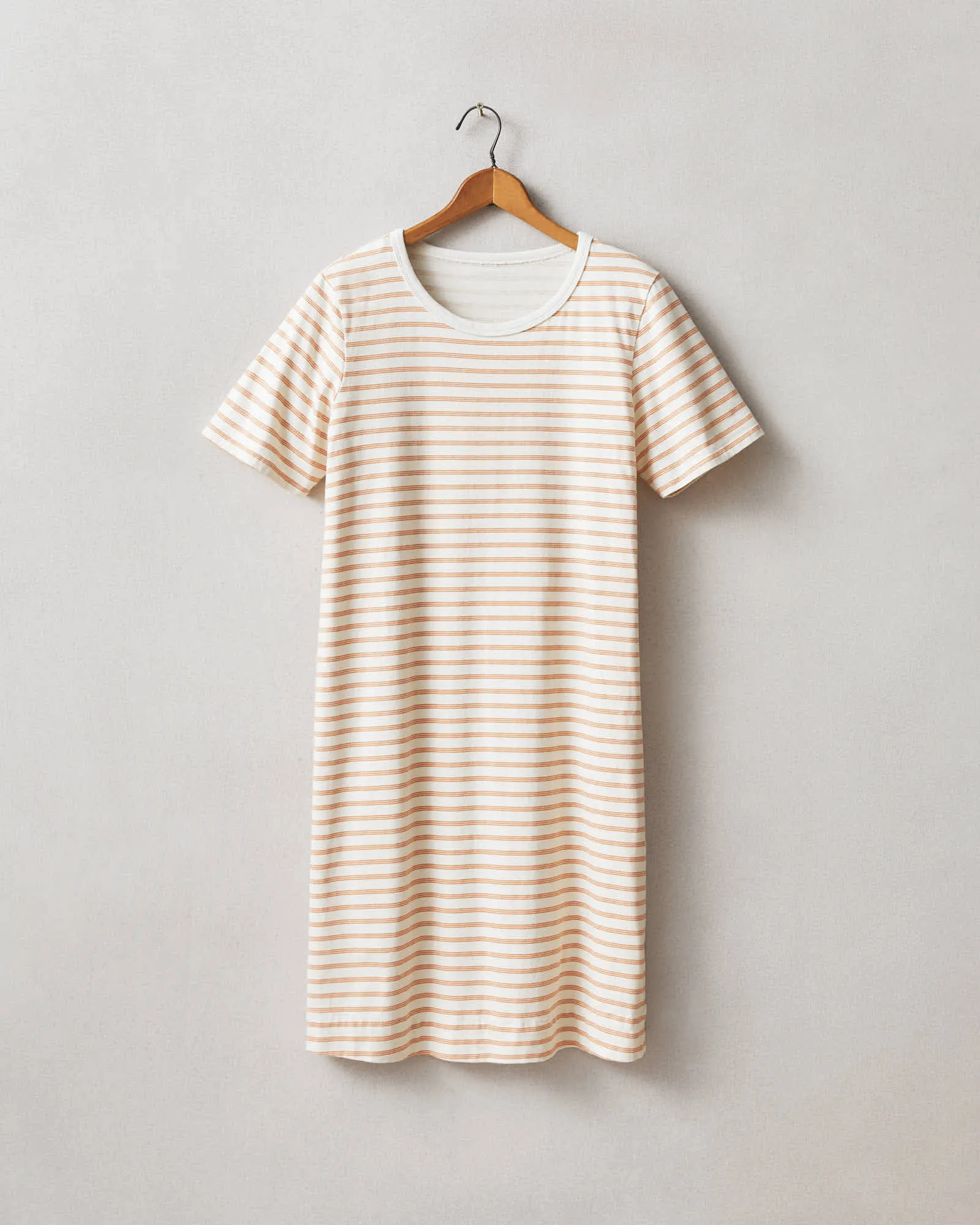 T-Shirt Dress Striped - Cork Stripe