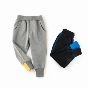 Toddler Kids Boys Solid Color Large Pocket Sports Pants