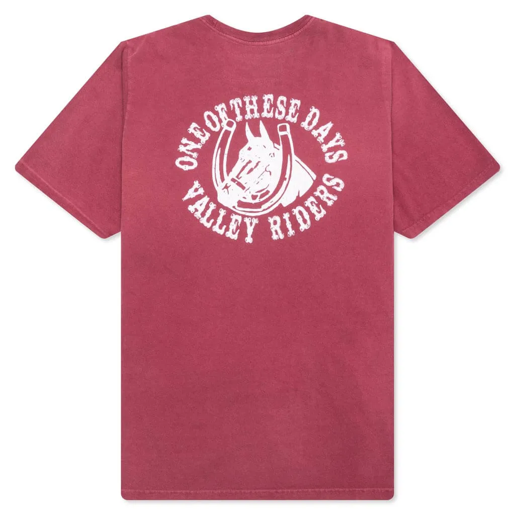 Valley Riders Tee - Burgundy